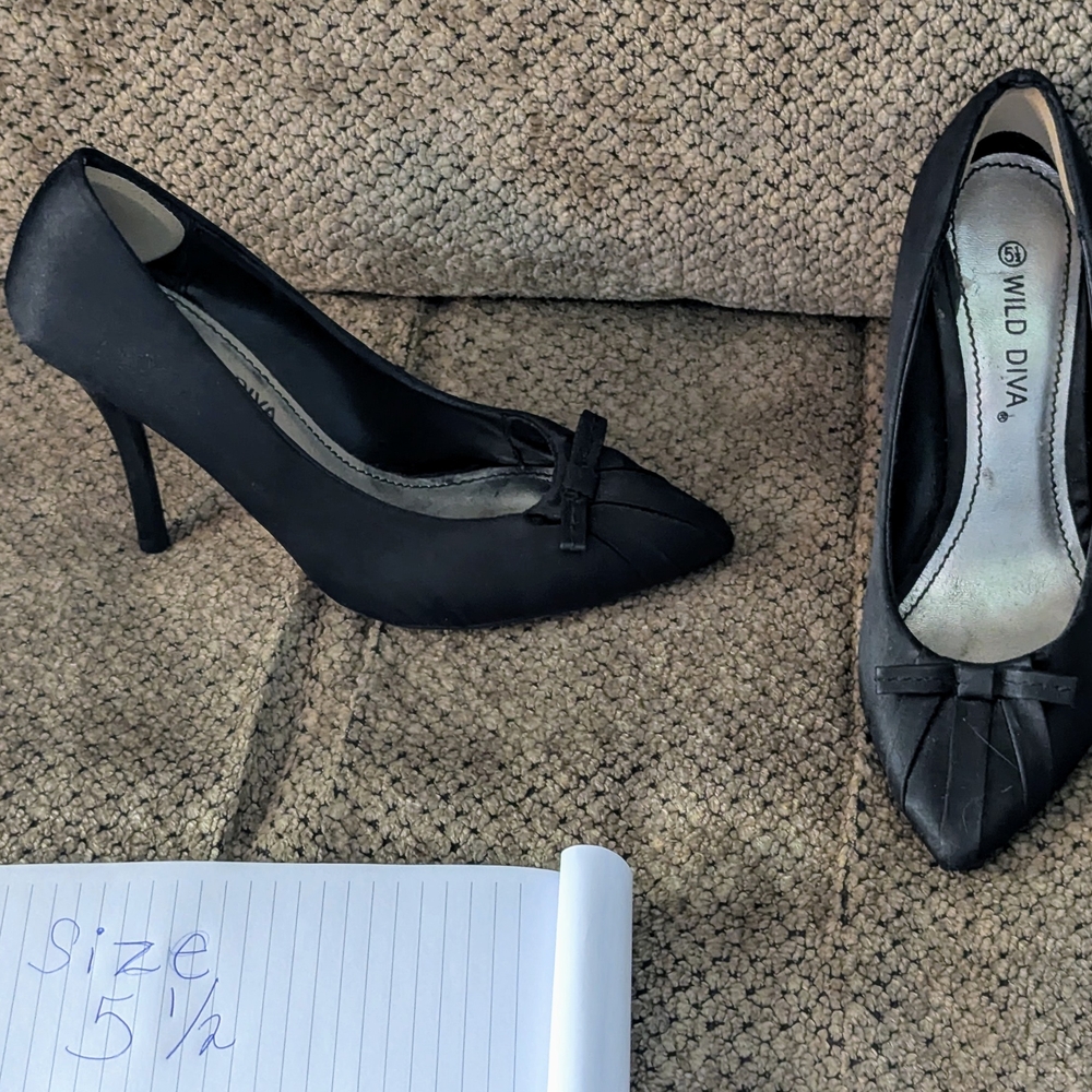 Wild Diva Black Stiletto Heels Timeless Elegance